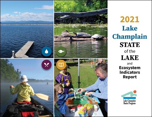 Cover image of the 2021 State of the Lake and Ecosystem Indicators Report