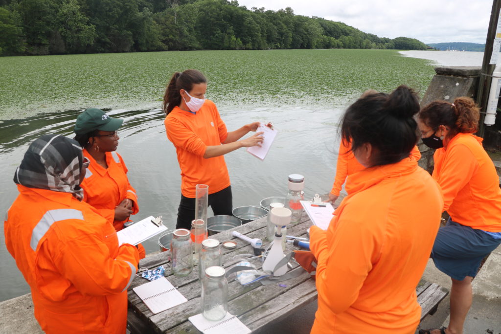 Tides program learning about water quality