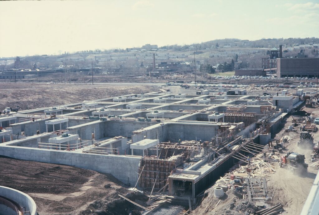 contruction on the Albany water treatment plant