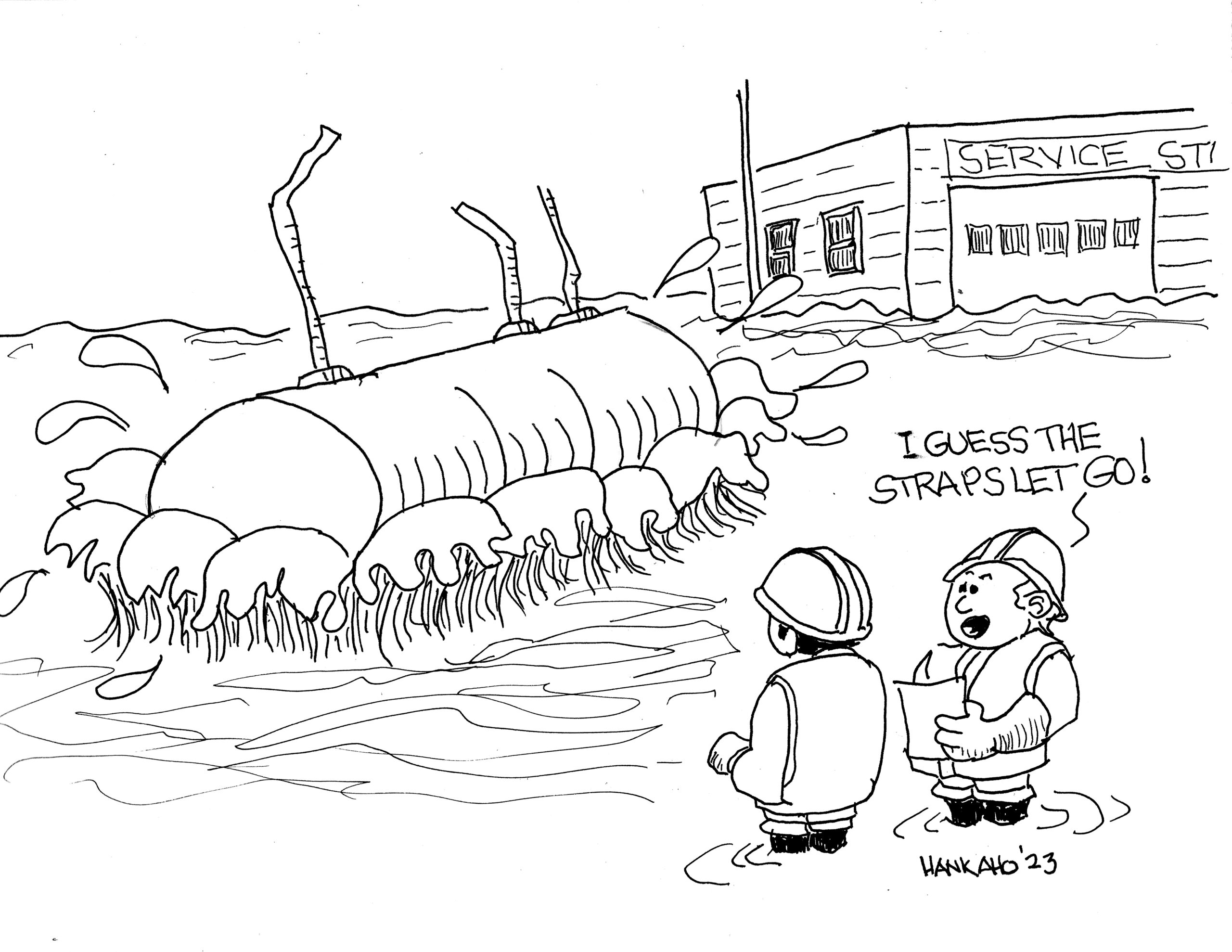 Art comic for the latest Issue of L.U.S.T.Line Focuses on Underground Storage Tanks Challenges