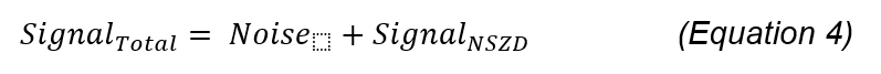 Signal total = Noise + Signal NSZD
